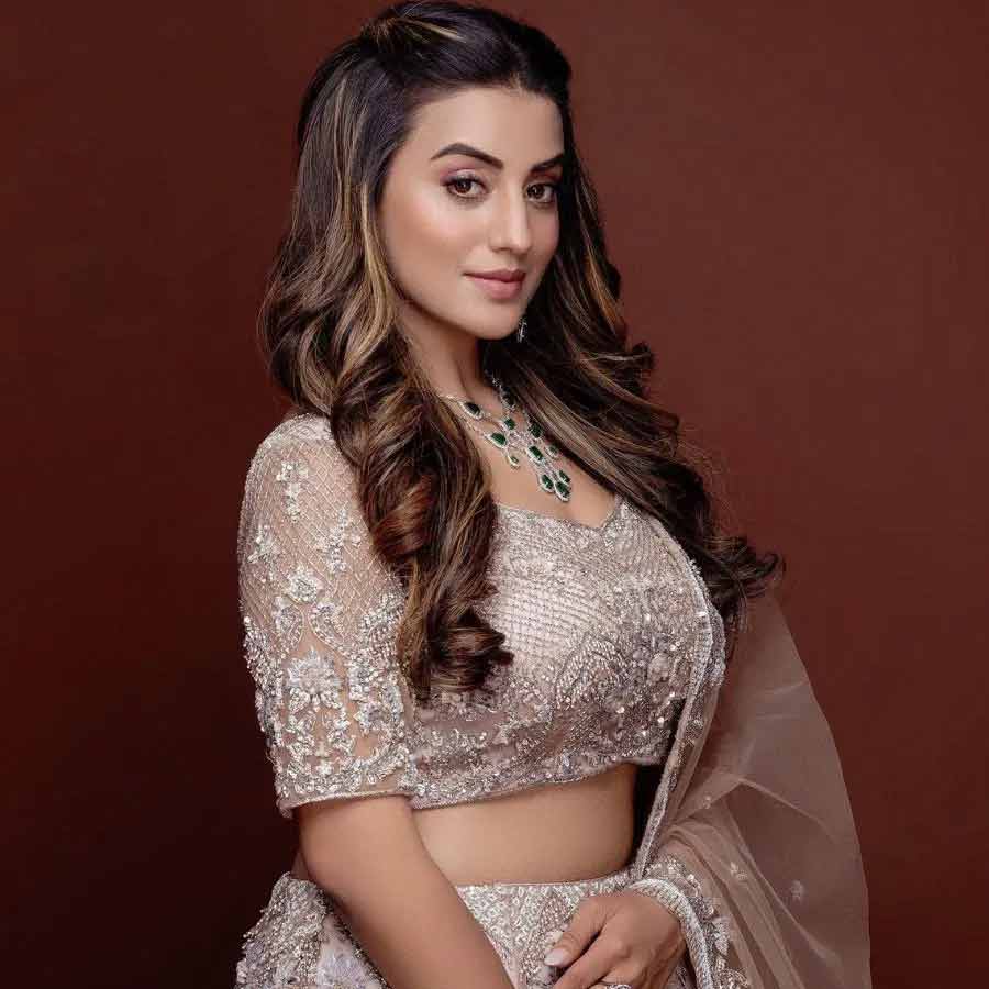 Bhojpuri singer Akshara Singh meets Union minister Giriraj Singh