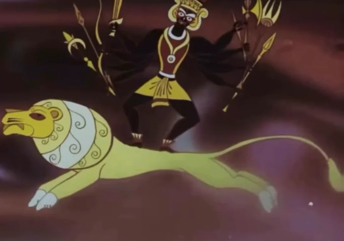 তাঁর অঙ্গভঙ্গিগুলি একই সঙ্গে ধ্বংস এবং সুরক্ষা — উভয়কেই মূর্ত করে তোলে!