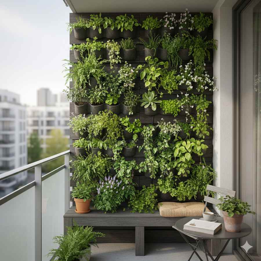 মেঝে দখল না করে দেওয়ালেই তৈরি করে ফেলতে পারেন বাগান।