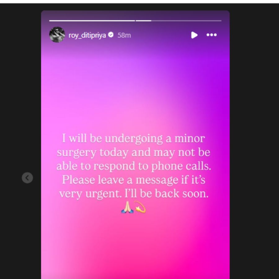 অস্ত্রোপচারের কথা জানালেন অভিনেত্রী।