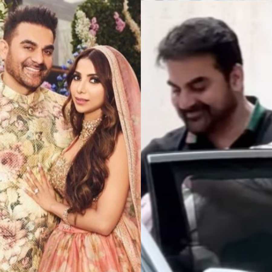 Arbaaz Khan came in front of paparazzi carrying his new born baby girl dgtl
