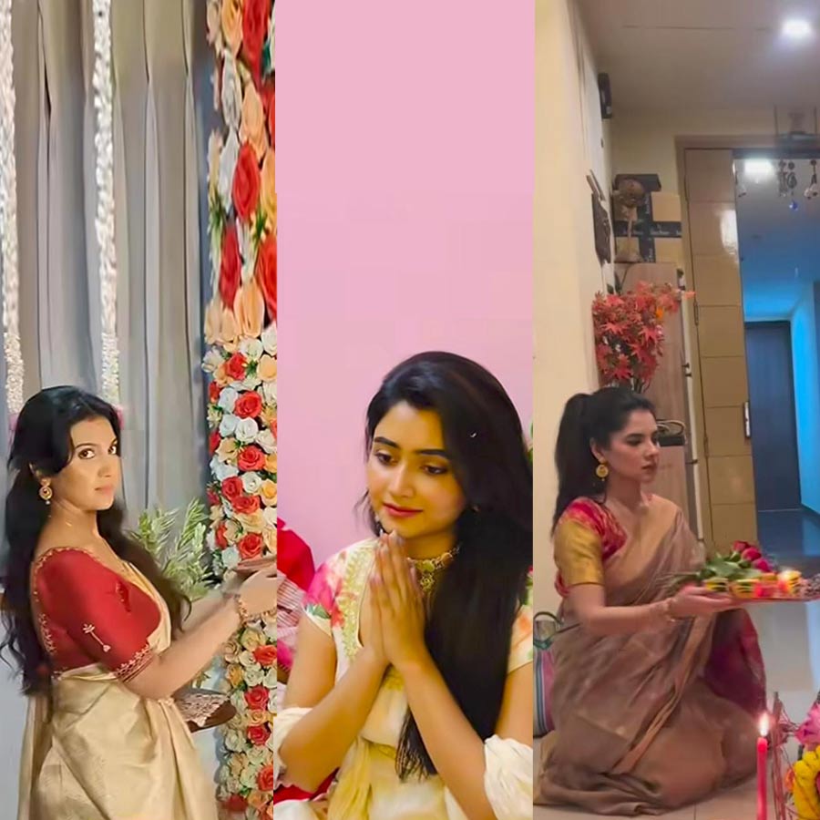 From Payel Sarkar to Rajnandini Paul Ankita Mallick Bengali Celebrities Celebrates Laxmi Puja dgtl