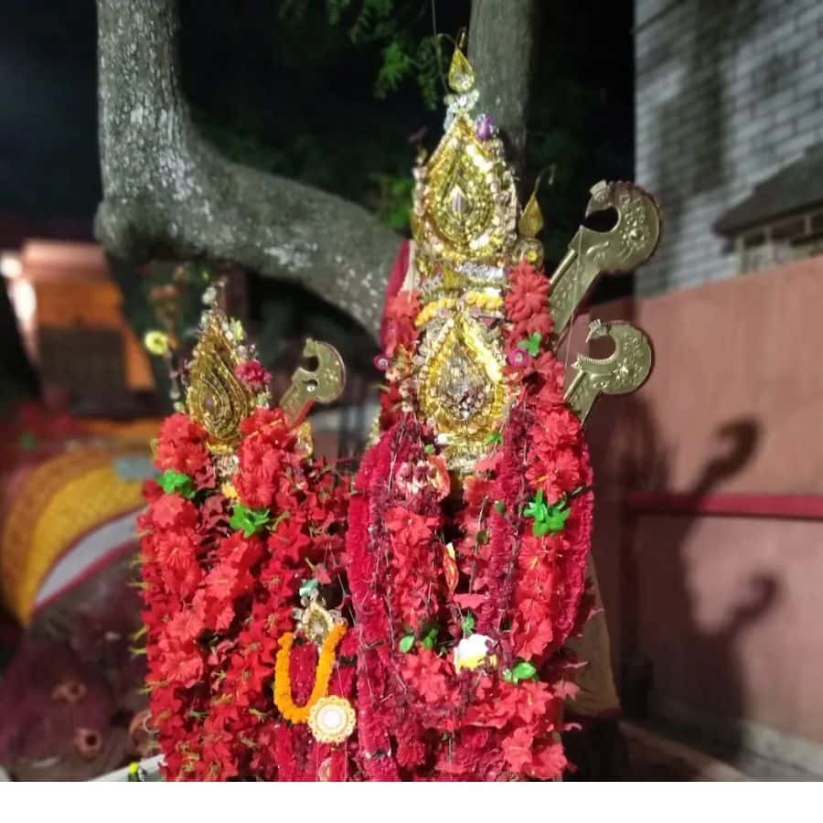 সেই থেকেই গাছটি পরিচিত হয় 'ঝুপো কালী' নামে। নিমগাছের শিকড় জড়িয়েই তৈরি হয় পূজাস্থল।