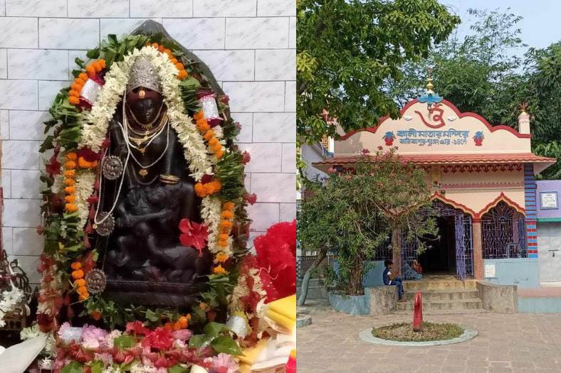 এ গ্রামেরই এক ব্রাহ্মণ স্বপ্নাদেশ পান কুমরি নদী থেকে মূর্তি তুলে এনে প্রতিষ্ঠা করার জন্য। কিন্তু তিনি বিষয়টি চেপে যান । তাই অবিশ্বাসীকে দেবী ধরাও দেননি।