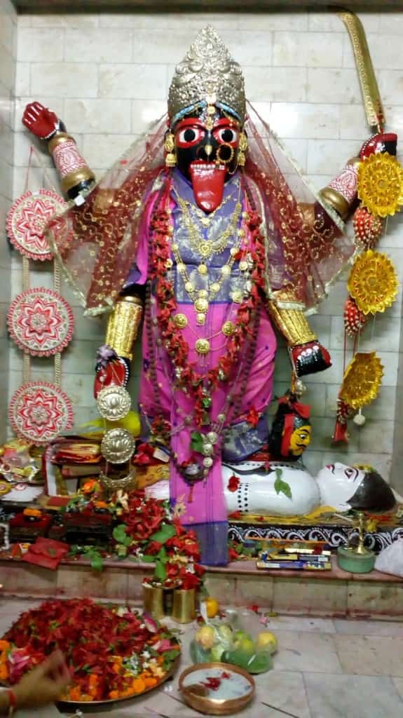 দেবীকে মাথায় করে মহানন্দে ঘরে ফিরে আসে বালক। কী আশ্চর্য! এত ক্ষণ পথ শূন্য ছিল। এখন দুই সারমেয় পিছু নিল। তাকে বাড়ি অবধি এসে এগিয়ে দিয়ে গেল। যেন সাক্ষাৎ মহাকাল দেখে গেলেন তাঁর কর্ত্রীর ঘরখানি।  যেমন করে মেয়ে দেওয়ার আগে বাবা দেখে যায় তার মেয়ের ঘর... 