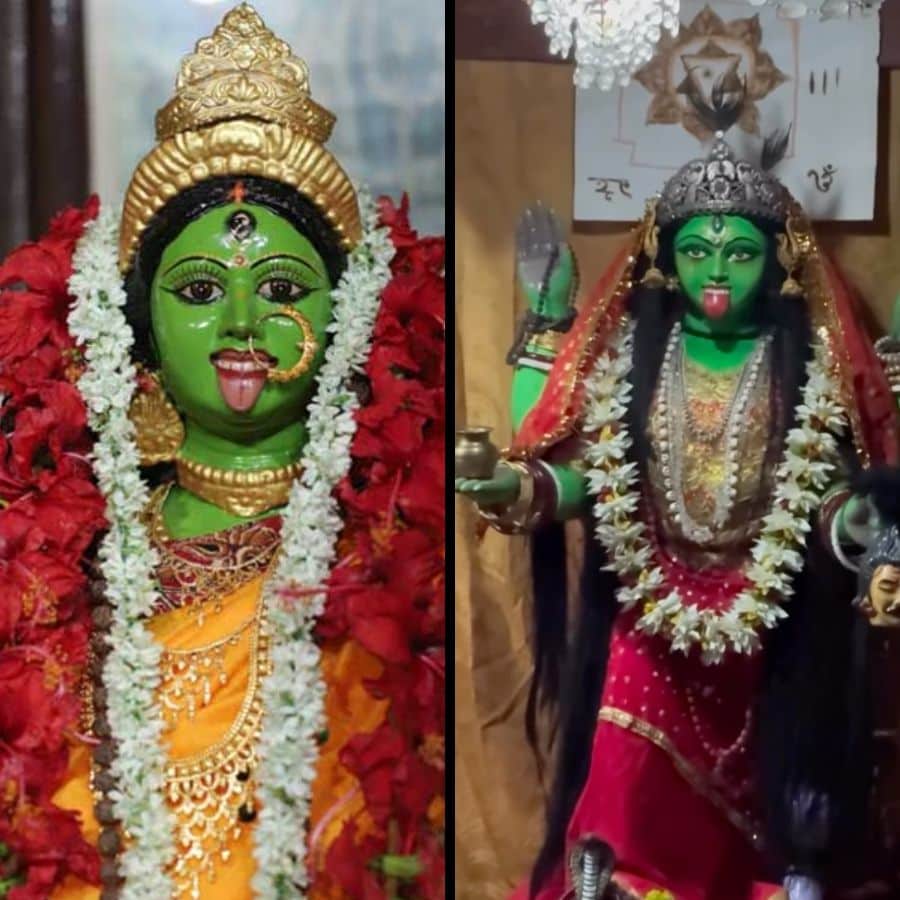 বোলপুর থেকে লাভপুর বাস স্ট্যান্ডের কাছাকাছি, যোগমায়া আশ্রমের কাছে গেলেই এই মন্দিরের খোঁজ মিলবে। পুজো পরিক্রমার এই সময়ে বাংলার এই দুই প্রান্তে সবুজে মোড়া এই দেবী যেন চিরাচরিত বিশ্বাসের পথে এক অন্য সুর বেঁধে দেয়, যেখানে ভয় নয়, বরং মা-এর কল্যাণময়ী রূপ। (এই প্রতিবেদনটি ‘আনন্দ উৎসব’ ফিচারের একটি অংশ)।