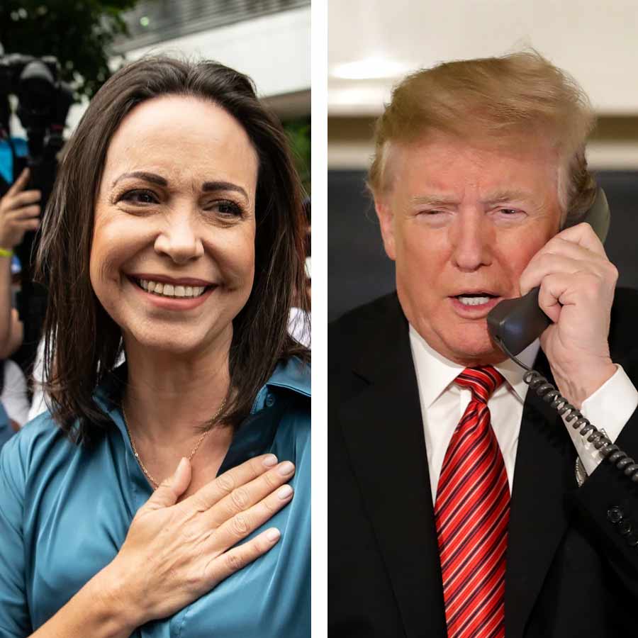 Donald Trump said Nobel Prize winner Maria Corina Machado called him dgtl