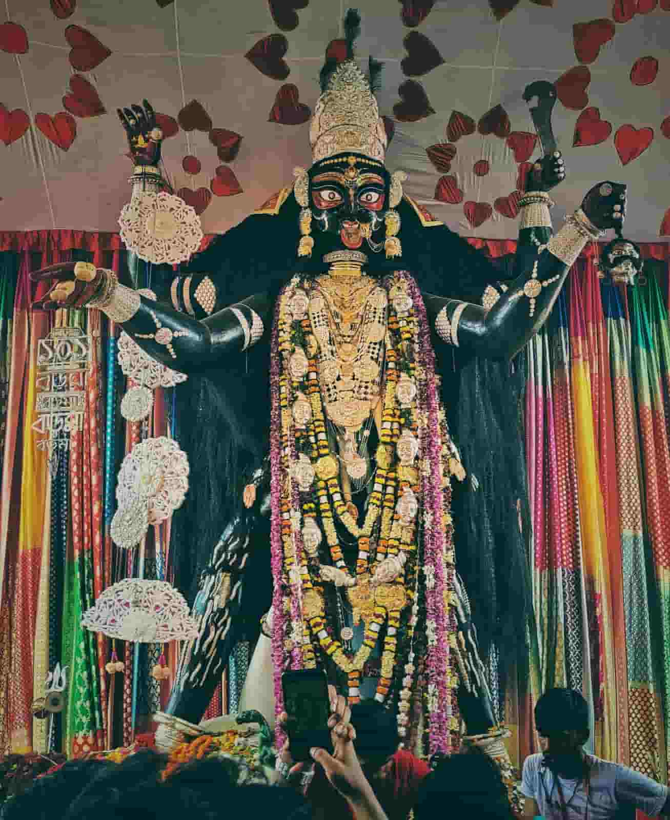 এর ফলে আর বাড়িতে পুজো করা সম্ভব হয়ে ওঠেনি। ঋষি অরবিন্দ রোডের পাশেই শুরু হয় পুজো। এ ভাবেই দেবীর নাম হয়েছিল ‘ভবেশকালী’। 