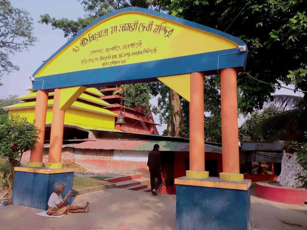 দেবীর বাঁ পা পড়েছিল জলপাইগুড়ির শালবাড়ি গ্রামে। সেখানে দেবী ভ্রামরী নামে পুজো পান। 