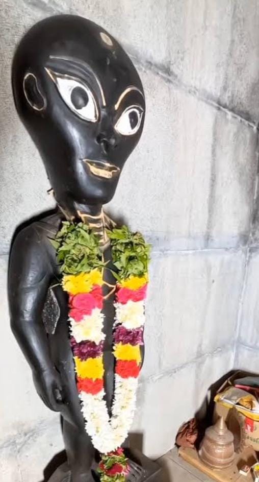 দেশের নানা প্রান্ত থেকে মানুষ ভিড় জোমান ‘এলিয়েন ঈশ্বর’-এর দর্শনে।