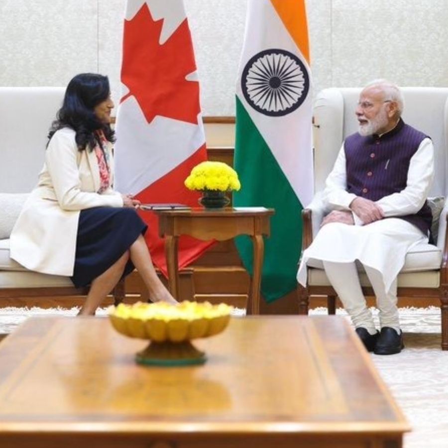 PM Narendra Modi meets Canadian foreign minister Anita Anand