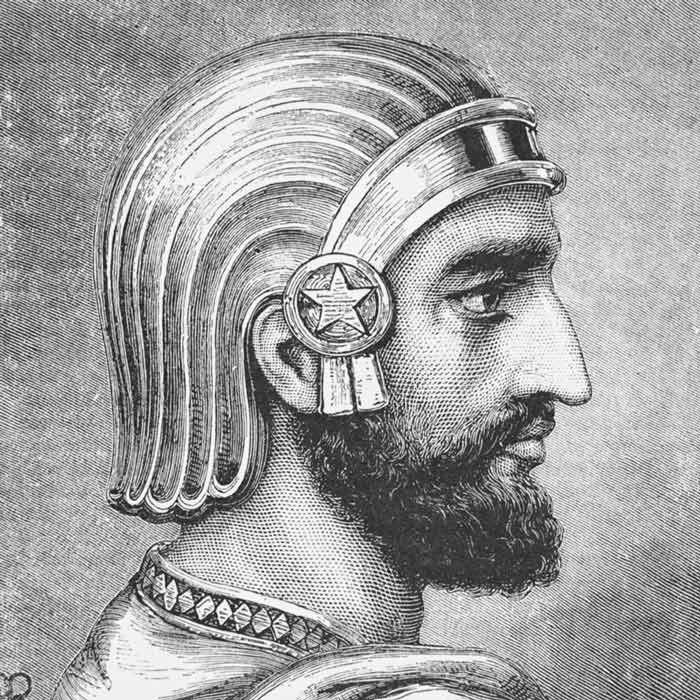 Who was Cyrus the Great depicted to US President Donald Trump by Israel 