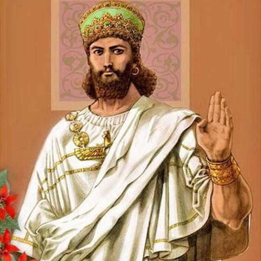 Who was Cyrus the Great depicted to US President Donald Trump by Israel 