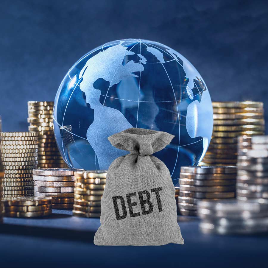 World debt reaches 324 trillion dollar which 291 percent high of its GDP
