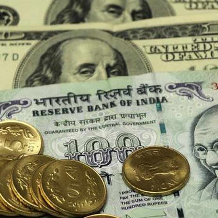 Rate of Indian rupee dropped against a dollar, price of crude oil reduced as well