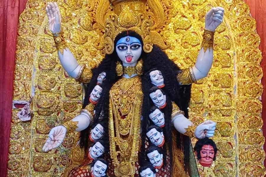 বারোয়ারি পুজোর জাঁকজমক: মন্দিরের পাশাপাশি বাংলাদেশে অনেক বড় বারোয়ারি কালীপুজোও অনুষ্ঠিত হয়। ঢাকা, চট্টগ্রাম, সিলেট, নারায়ণগঞ্জ-সহ বিভিন্ন স্থানে বর্ণাঢ্য আয়োজন করা হয়। অপরূপ আলোকসজ্জায় সেজে ওঠে মণ্ডপগুলি। (প্রতীকী ছবি) 