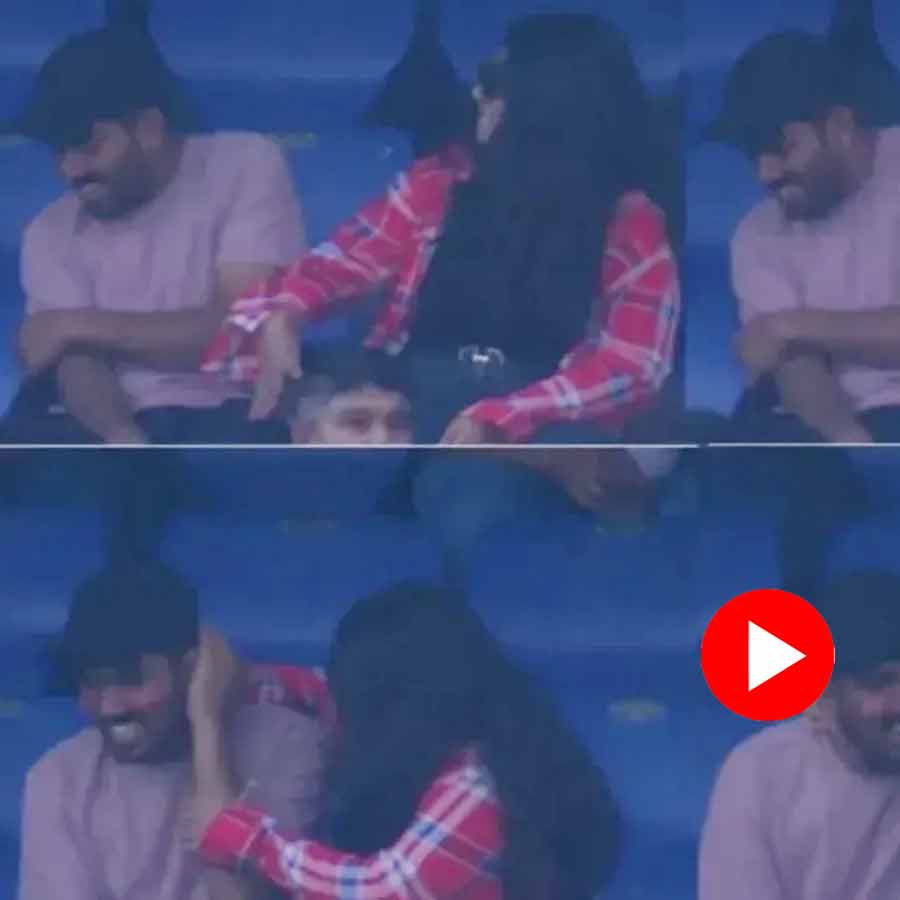 A brawl between a woman and a person during the India vs Windies Test match