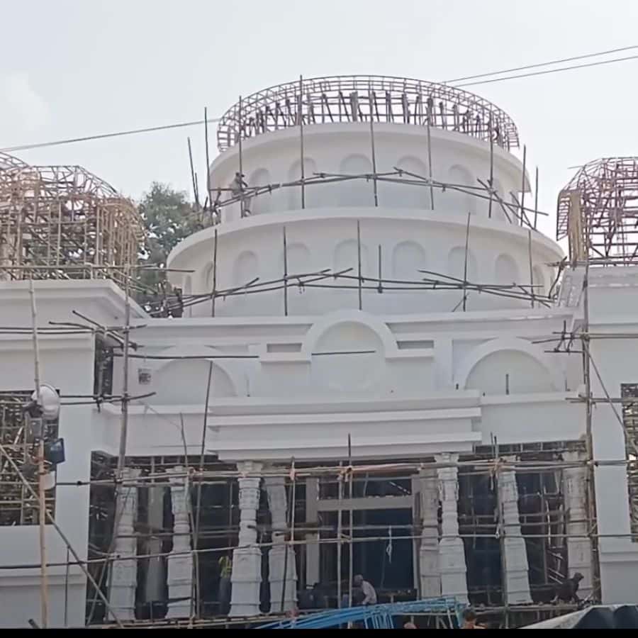 Dhupguri STS Clubs 55th Shyama Pujo Iskcon Temple Theme with Chandannagar Lighting 2025 dgtl