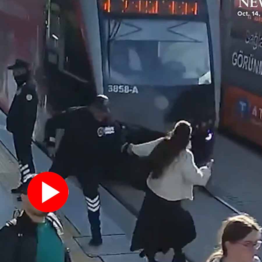 Video of security guard saving woman from being hit by tram in Turkey goes viral dgtl