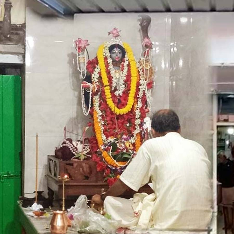 Maa Kali Idol Worshipped Every Day Inside Gopal Patha Meat Shop dgtl