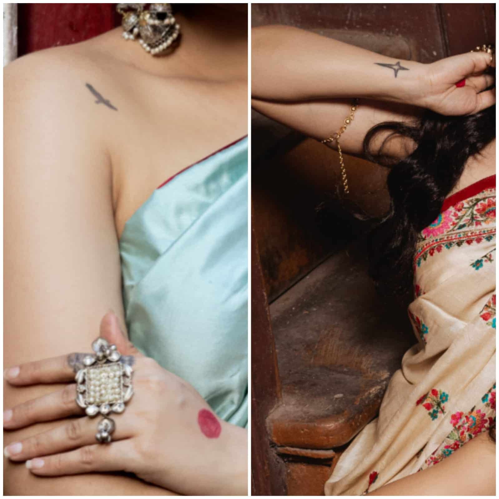  সেই সঙ্গে আজকের রমণীদের অঙ্গে থাকা উল্কি প্রতিনিধিত্ব করছে আধুনিকতার।  