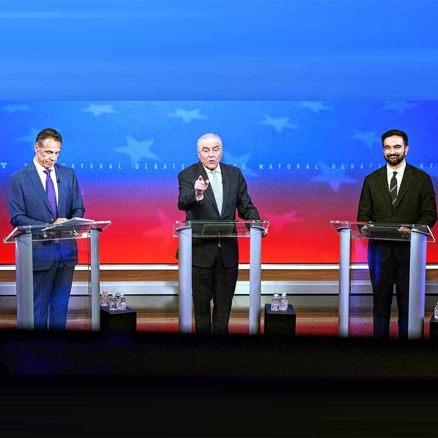 Three major candidates participated in a key discussion in New York City's first mayoral debate