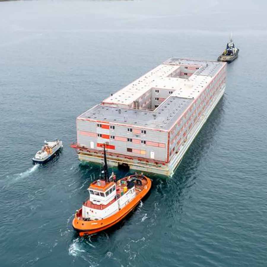  Bibby Stockholm barge 