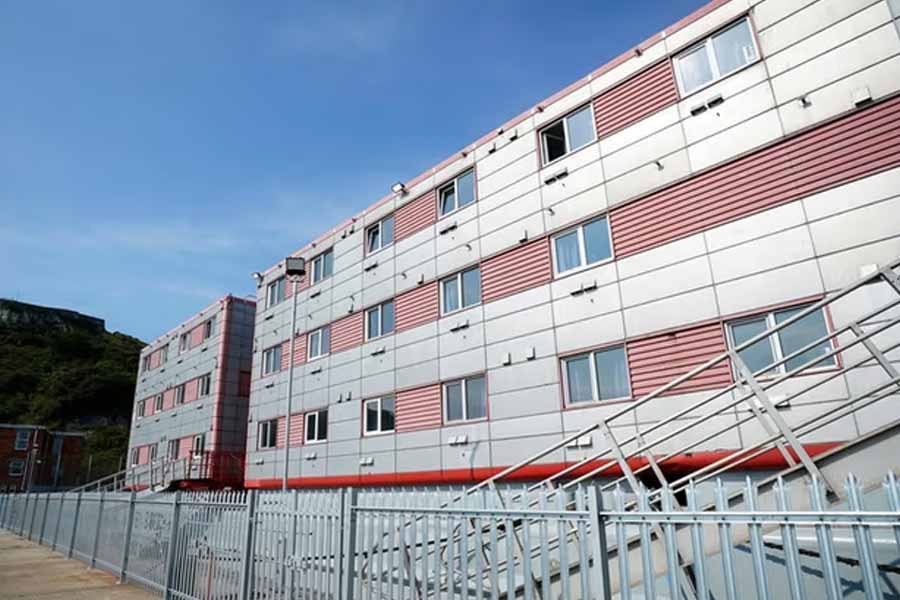  Bibby Stockholm barge 