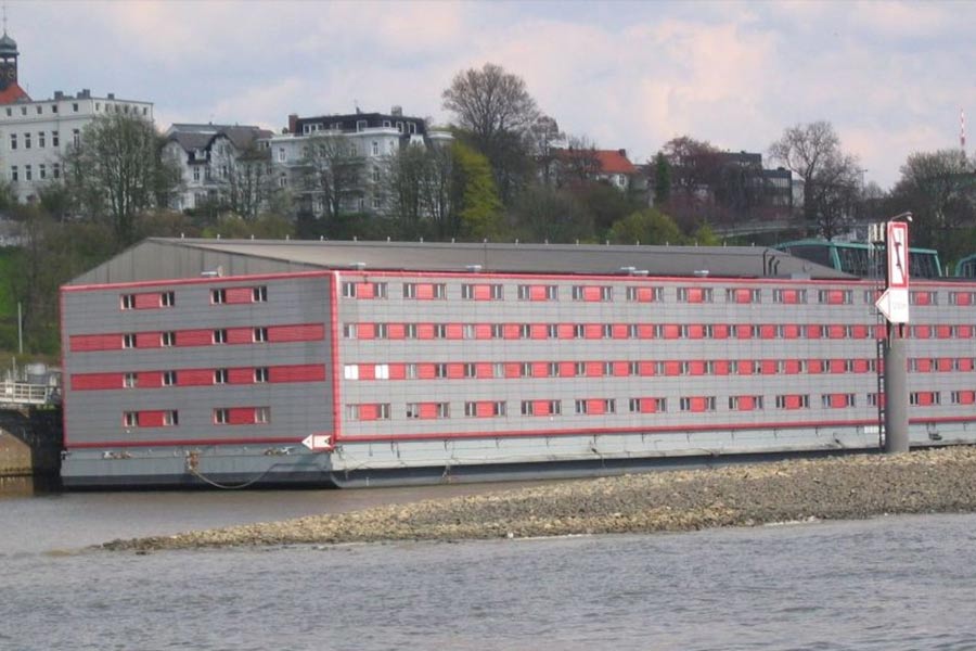  Bibby Stockholm barge 