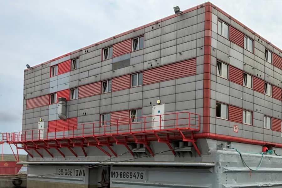  Bibby Stockholm barge 