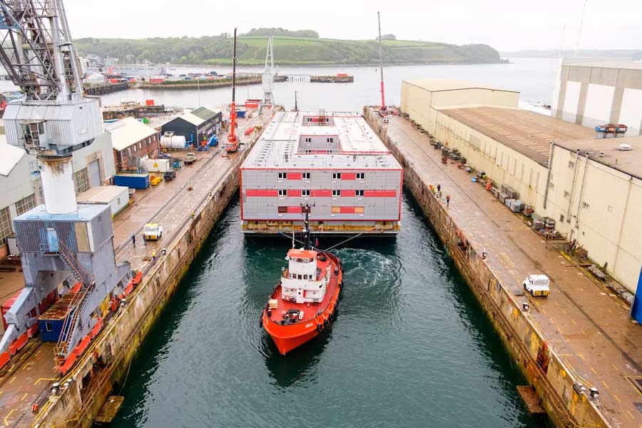  Bibby Stockholm barge 