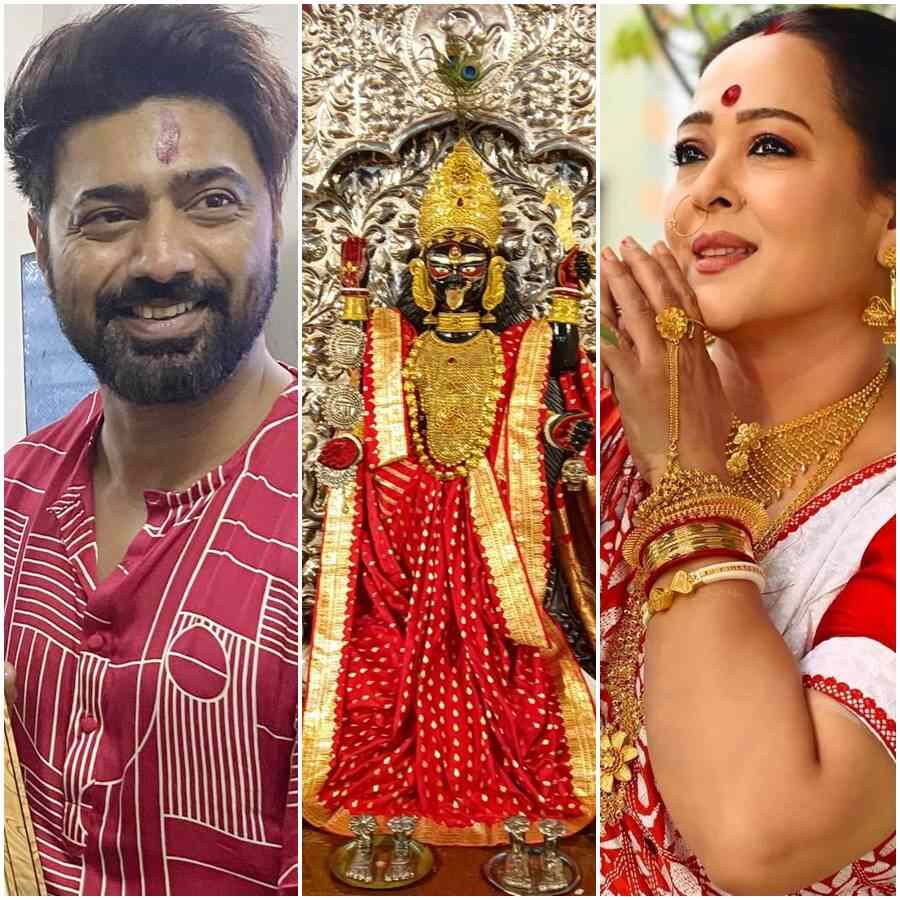 What do Dev, Aparajita Aadhya, Prosenjit Chatterjee dedicate to the Baro Maa of Naihati when their prayers are fulfilled dgtl