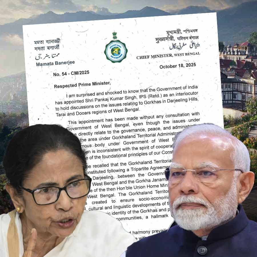 CM Mamata Banerjee writes to PM Narendra Modi protesting central govt appointed interlocutor on Gorkha issue