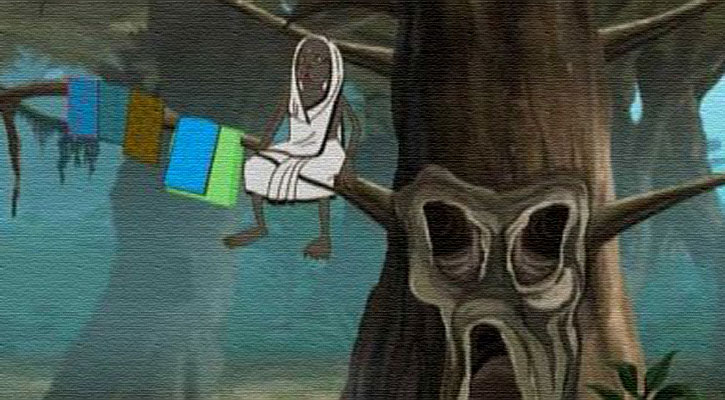 পেত্নী: শ্যাওড়া গাছ থেকে পা ঝুলিয়ে বসে থাকতে পারে পেত্নীরা। পায়ের পাতা উল্টো দিকে ঘোরানো। আইবুড়ো মহিলারা অপূর্ণ ইচ্ছে-আকাঙ্খা নিয়ে মারা গেলে পেত্নী হয়। এরা খুব লোভী, খাবার চেয়ে-চিন্তে খায়। গভীর রাতে এদের সামনে দিয়ে মাছ নিয়ে আসা-যাওয়া করা যায় না। 