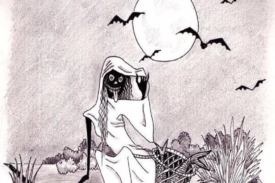 ঝেঁয়ো পেত্নী: এরা নাকি ঝাউগাছে লুকিয়ে থাকে। ভরসন্ধ্যায় কেউ যদি একা একা ঝাউ বন বা জঙ্গল পেরোতে যায়, তখন তাকে ধরে মগডালে নিয়ে যায়।