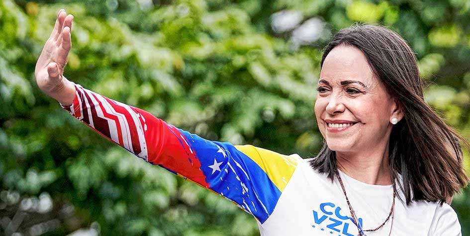 বিতর্কিত: নির্বাচনী প্রচারে মারিয়া কোরিনা মাচাদো। 