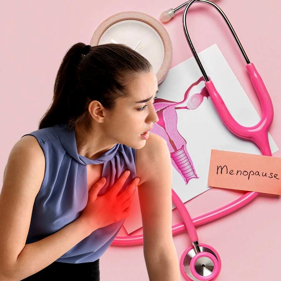 What is the link between Menopause and Heart attack in women