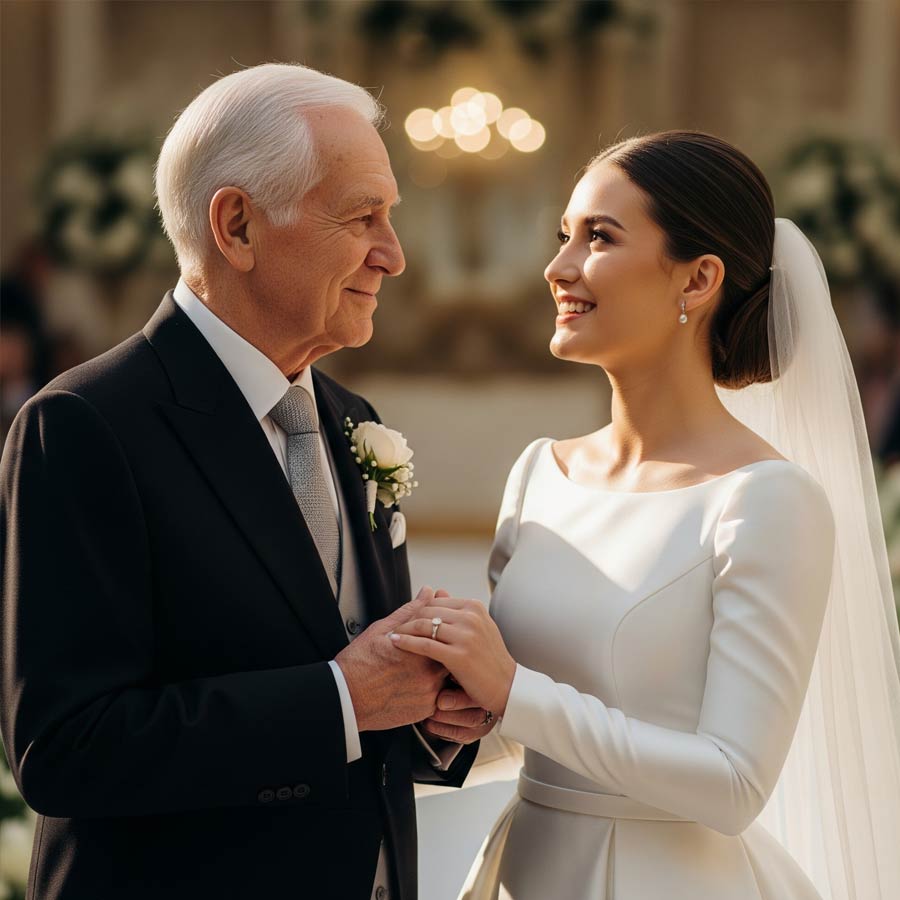 74-year-old man marries woman 50 year younger than him in Indonesia