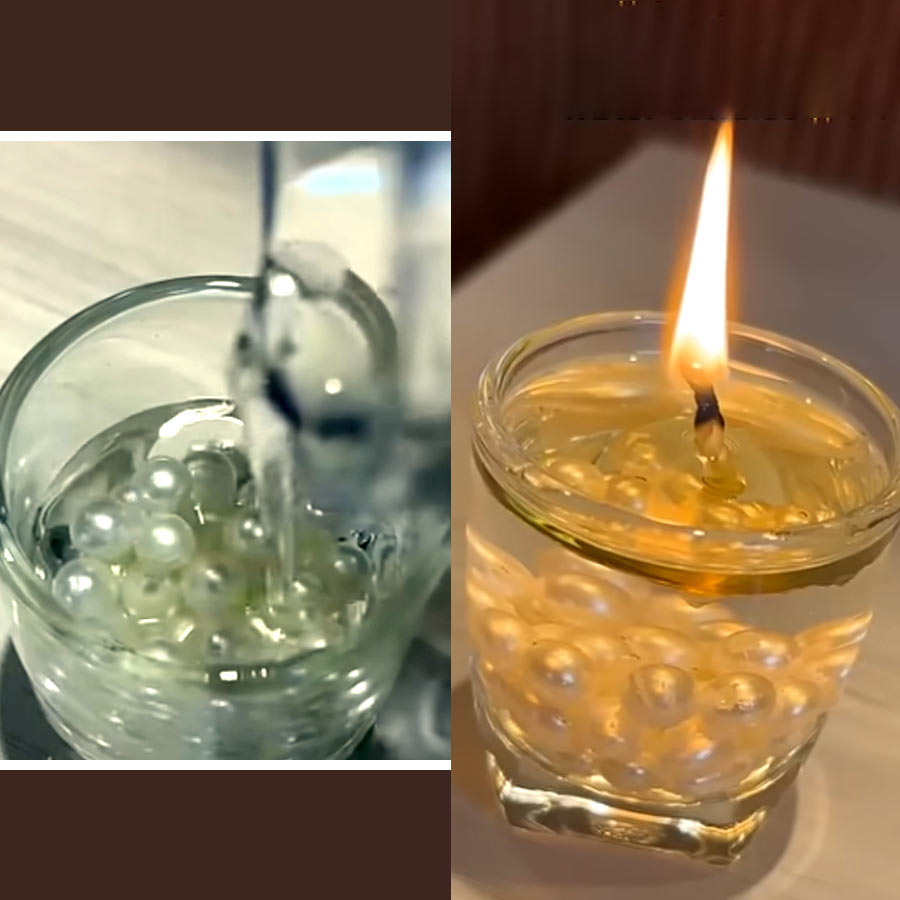 জল দিয়েও  মোমবাতি বানানো যায়। খুব সহজে।