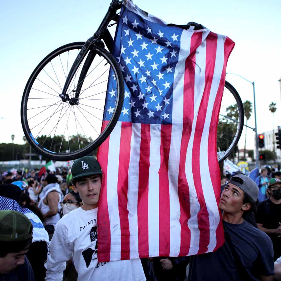 Donald Trump mocked No Kings movement through AI Video dumping raw sewage on protesters from fighter jet 