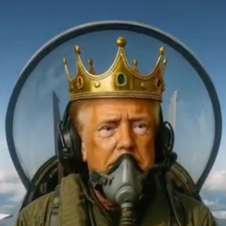 Donald Trump mocked No Kings movement through AI Video dumping raw sewage on protesters from fighter jet 