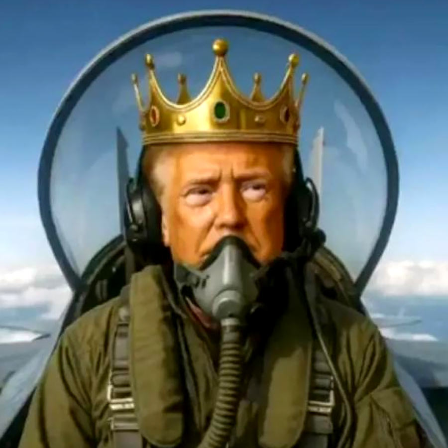 Donald Trump mocked No Kings movement through AI Video dumping raw sewage on protesters from fighter jet