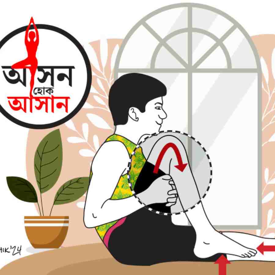 What are the health benefits of knee bending or Janu Naman Yoga pose