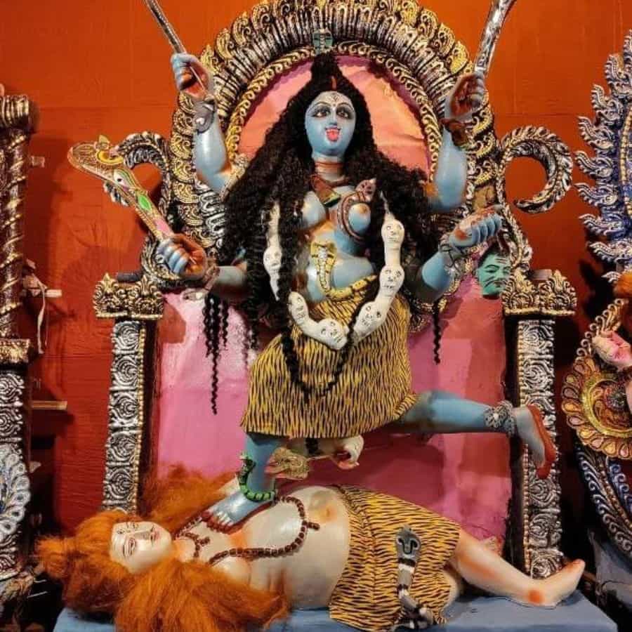 Why lord shiva can be seen beneath goddess kali dgtl