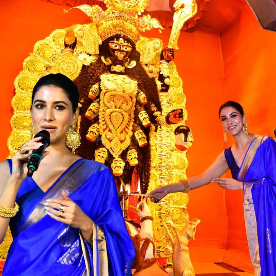 Rukmini Maitra Visited Nati Binodinis House and Some Other Clubs Celebrated Kali Puja with Dev dgtl