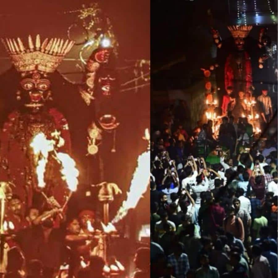 শান্তিপুরে দেবীর আরাধনা কিন্তু টানা চার থেকে পাঁচ দিন চলে না। বরং পুজোর পর দিনই বিসর্জনের প্রস্তুতি শুরু হয়ে যায়। (এই প্রতিবেদনটি ‘আনন্দ উৎসব’ ফিচারের একটি অংশ)।