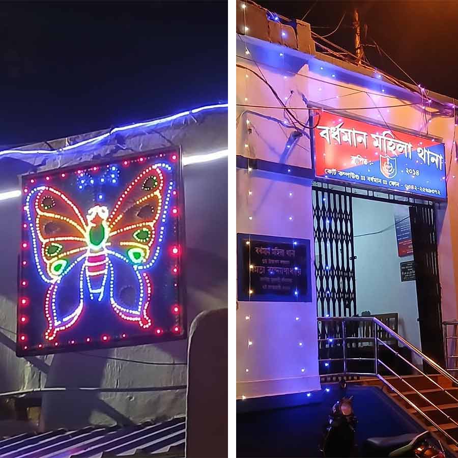 Bardhaman Women Police Station was decorated with lights DGTLD