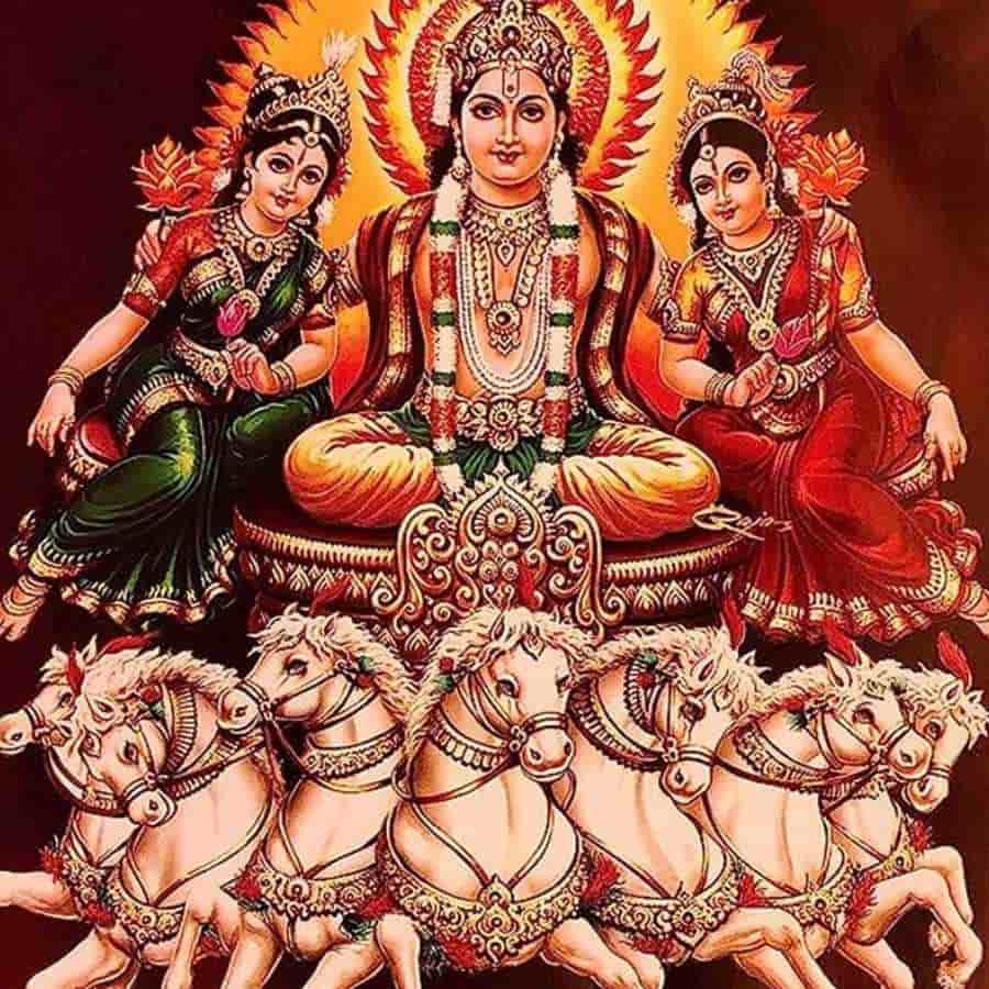  পুত্র ও কন্যা সন্তানের জন্মদানের পর সূর্যের উত্তাপ সহ্য করতে না পেরে প্রতিলিপি ছায়ার কাছে তাঁকে রেখে চলে যান সংজ্ঞা। সংজ্ঞার প্রতিরূপ হওয়ায় কেউ ছায়াকে চিনতে পারেনি। কিন্তু ছায়ার কাছে ওই দুই সন্তান কখনও মায়ের মমতা, ভালবাসা পায়নি। অত্যাচারই ছিল নিত্য সঙ্গী।  