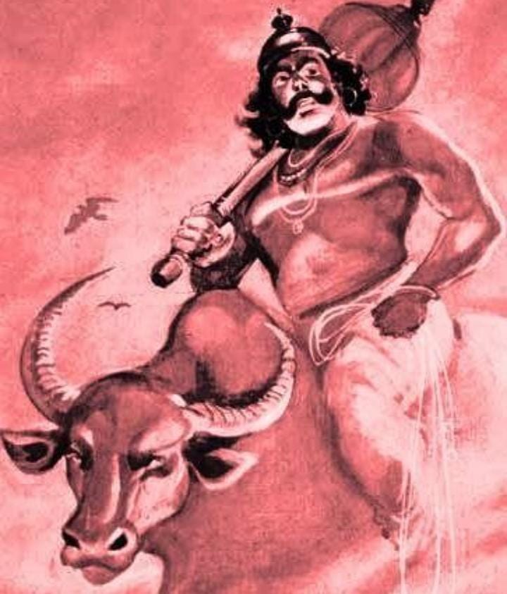 পুরাণ বলছে, যম দক্ষিণ দিকের লোকপাল বা অধিপতি। ভ্রাতৃ দ্বিতীয়ার মাধ্যমে সূর্যের দক্ষিণায়ন এবং সেই সময়ের উৎসবের সঙ্গে জুড়ে যান যম।