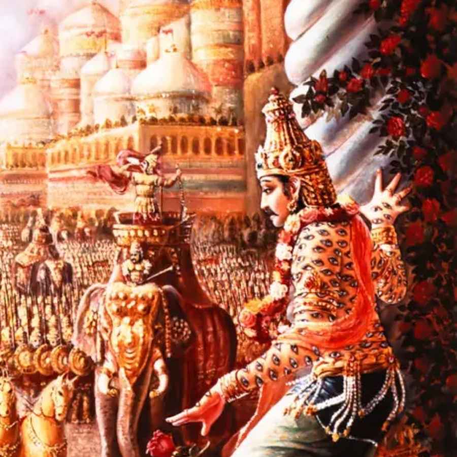 ফোঁটা পেয়ে বালি লক্ষ্মীকে উপহার দিতে চাইলে লক্ষ্মী তখন বিষ্ণু তথা নারায়ণের মুক্তি চেয়ে নেন।